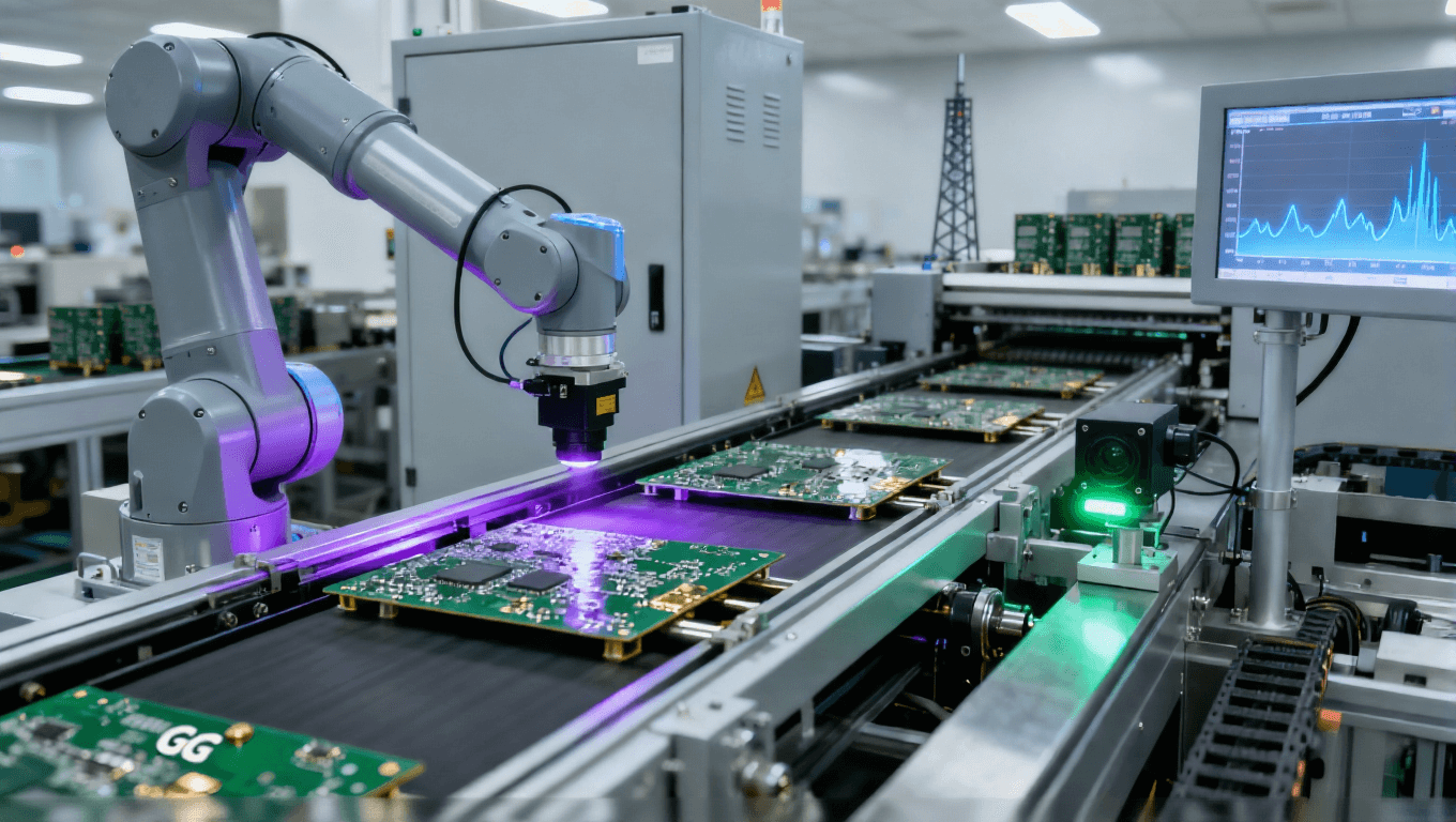 PCB全自动沉金生产线场景，PLC控制机械臂+在线监测适配5G基站PCB批量生产.png