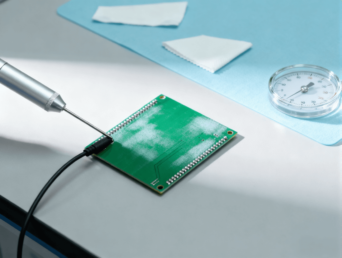 PCB湿热老化测试 老化后PCB板检测 金属探针接触测试点.png